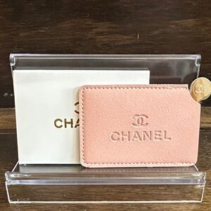 Chanel Light Pink Mirror/Card Holder